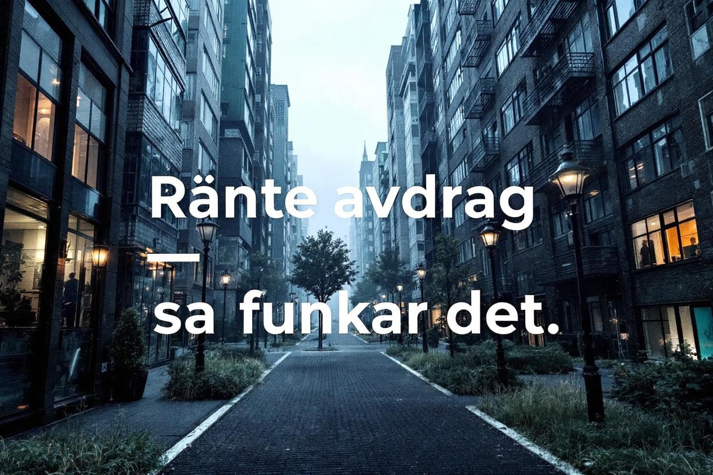 Ränteavdrag – så funkar det