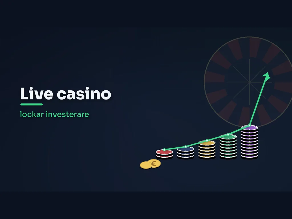 Live casino-studio där en dealer hanterar spel som strömmas till spelare digitalt.